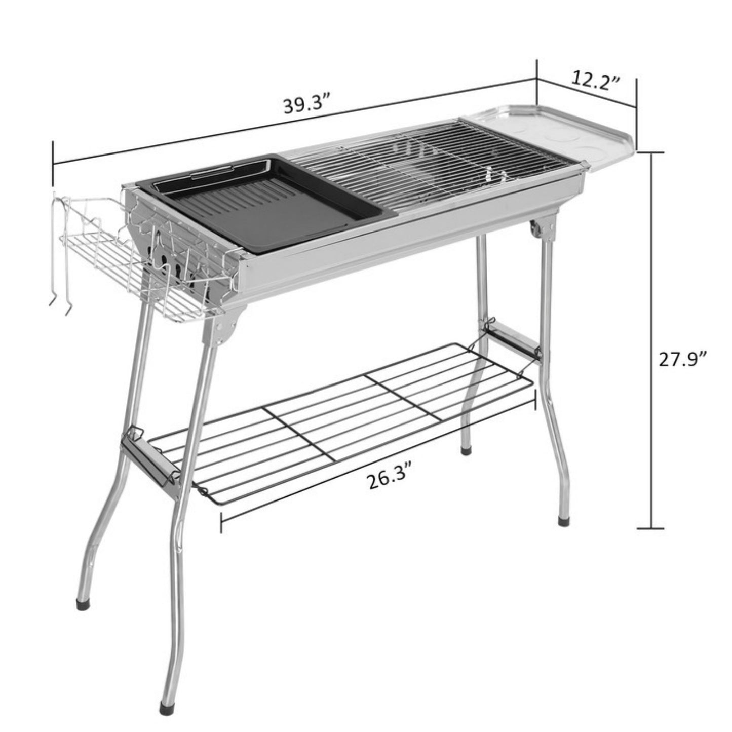 Ultimate Portable Stainless Steel Grill – Compact, Durable & Flavor-Boosting!