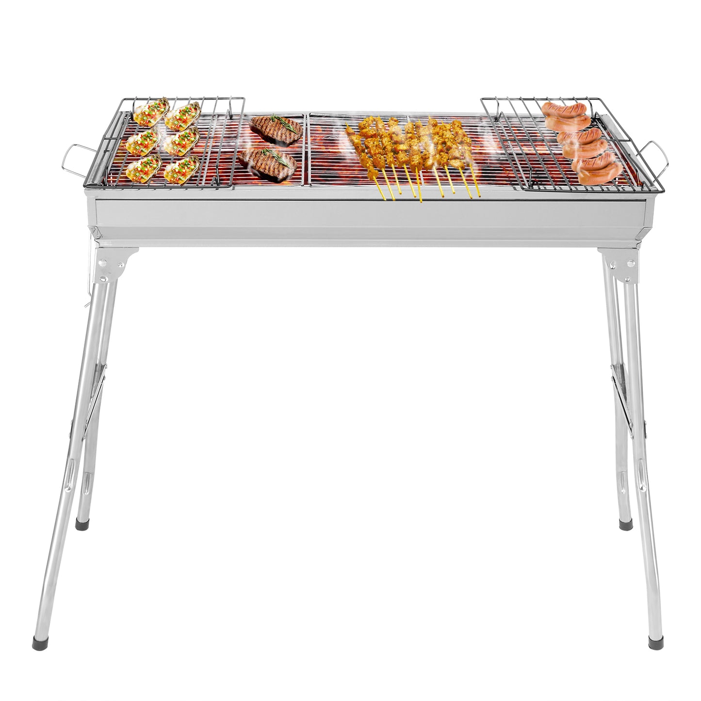 Ultimate Portable Stainless Steel Grill – Compact, Durable & Flavor-Boosting!