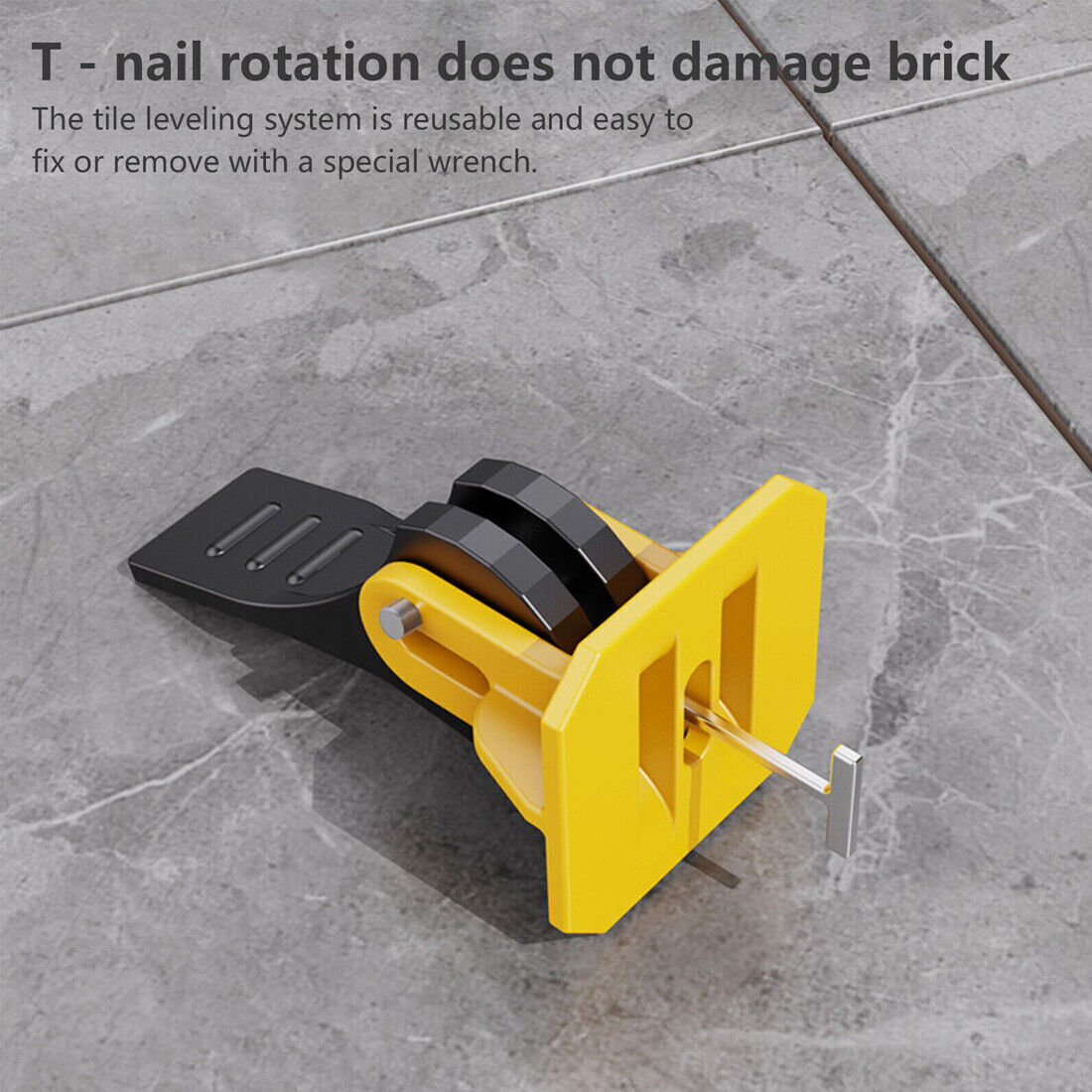 100PCS Tile Leveling System Kit Reusable Tile Spacer Wall Floor Clips Tool