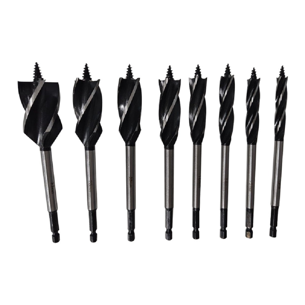 Wood Drill Bit Reaming Drill Wood Auger High-Carbon Steel Fast Cut Woodworking Drill Bit Set 8pcs