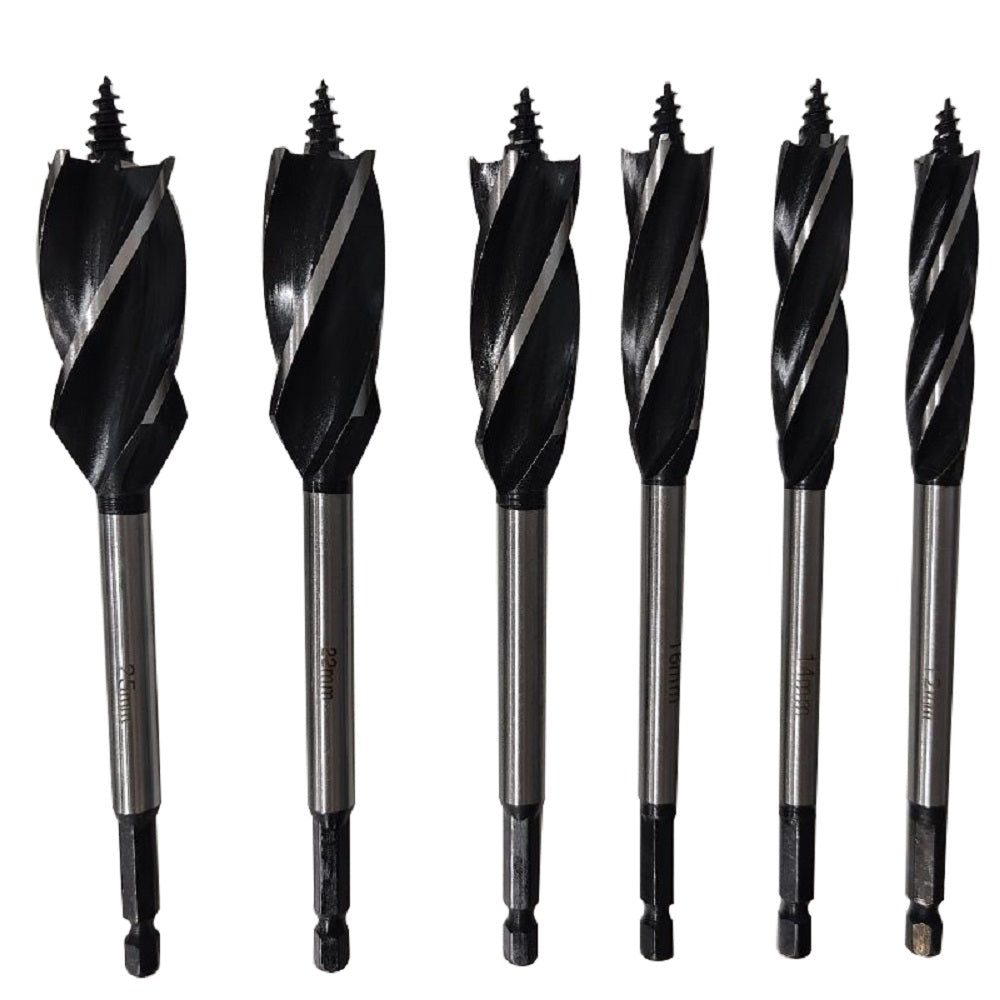 Wood Drill Bit Reaming Drill Wood Auger High-Carbon Steel Fast Cut Woodworking Drill Bit Set 8pcs