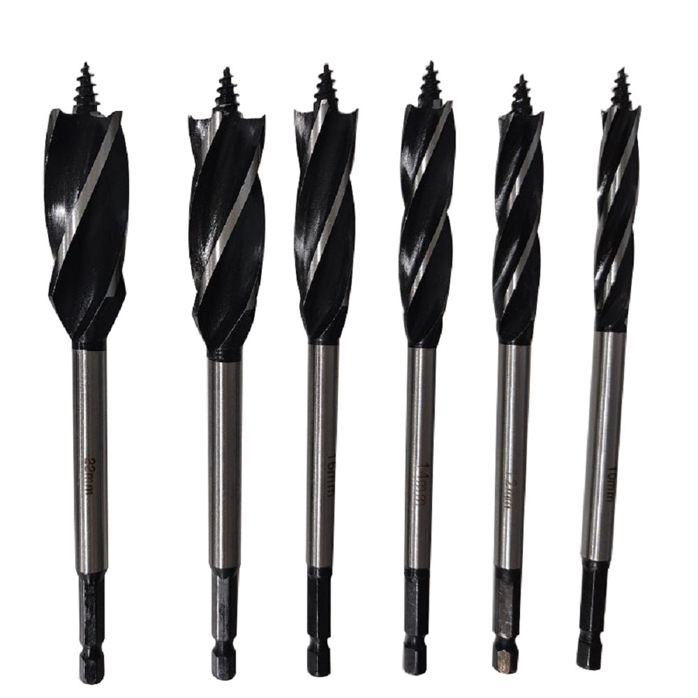 Wood Drill Bit Reaming Drill Wood Auger High-Carbon Steel Fast Cut Woodworking Drill Bit Set 8pcs